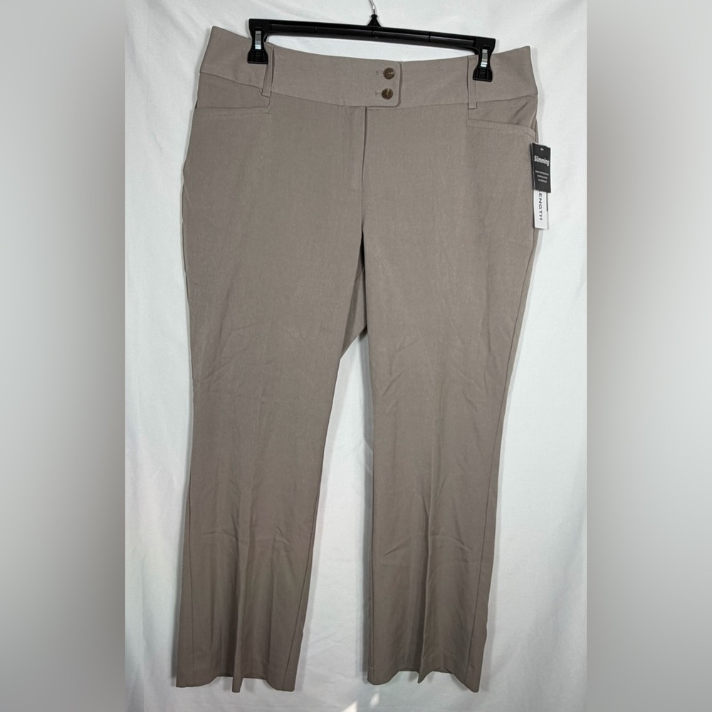 Rafaella Brand Women’s The Curvy Boot High Rise Short Length Dress Pants Size 14